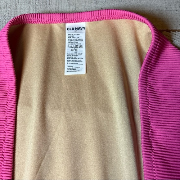 NWT! Old Navy Textured-Rib Cinch-Front Bikini Swim Top 4X - Picture 4 of 15